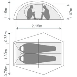 EXPED Mira II HL - Leichtes 2-Personen-Zelt -Exped Verkäufe exped mira ii hl leichtes 2 personen zelt ep 7640445457170 0