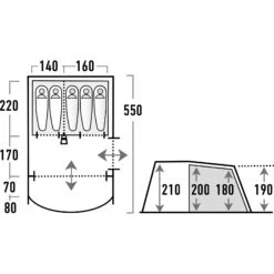 Exped Verkäufe -Exped Verkäufe high peak garda 5 0 familienzelt light grey dark green hip 11823 9
