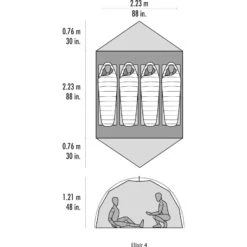 MSR Elixir 4 - Vier-Personen-Zelt -Exped Verkäufe msr elixir 4 vier personen zelt cd 10333 4