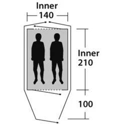 Outwell Cloud 2 - Zwei-Personen-Zelt -Exped Verkäufe outwell cloud 2 zwei personen zelt green grey rl 150174 1