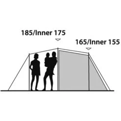 Outwell Earth 5 - Fünf-Personen-Tunnel-Zelt -Exped Verkäufe outwell earth 5 fuenf personen tunnel zelt green grey rl 150173 2