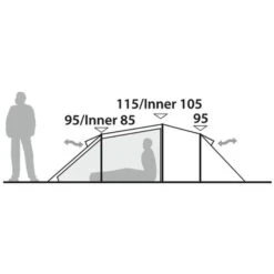 Robens Voyager 3EX - Drei-Personen-Tunnelzelt -Exped Verkäufe robens voyager 3ex drei personen tunnelzelt green rl 152011 3