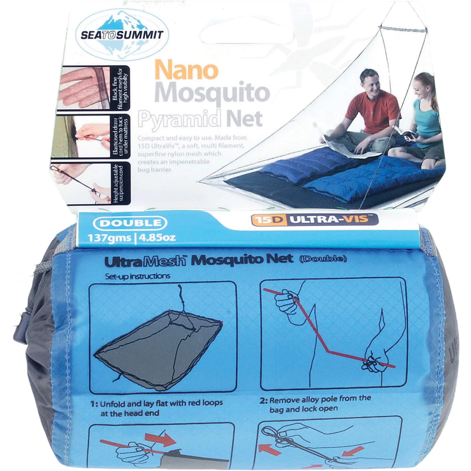 Sea To Summit Nano Mosquito Net Double Standard 2 Sea To Summit Nano Mosquito Net Double Standard – Bild 2
