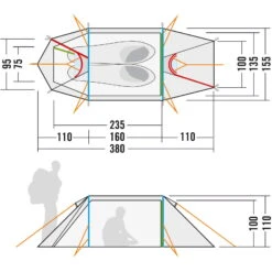 Tatonka Arctis 2.235 PU - Zwei-Personen-Zelt -Exped Verkäufe tatonka arctis 2 235 pu zwei personen zelt tat 2451 208 5