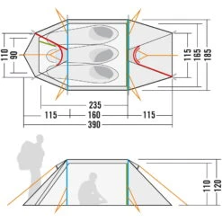 Tatonka Arctis 3.235 PU - Drei-Personen-Zelt -Exped Verkäufe tatonka arctis 3 235 pu drei personen zelt tat 2453 208 6