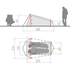 VAUDE Arco 1-2P - Tunnelzelt -Exped Verkäufe vaude arco 1 2p tunnelzelt 12257 4590 6