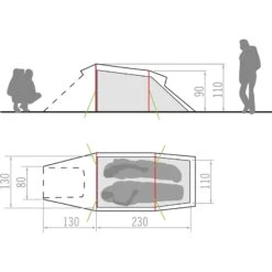VAUDE Arco 2P - Zwei-Personen-Tunnelzelt -Exped Verkäufe vaude arco 2p zwei personen tunnelzelt 11496 4590 9