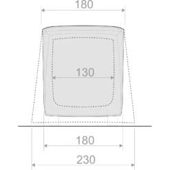 VAUDE Drive Van Trunk - Heckzelt -Exped Verkäufe vaude drive van trunk heckzelt linen vau 15473 7810 3