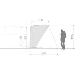 VAUDE Drive Van Trunk - Heckzelt -Exped Verkäufe vaude drive van trunk heckzelt linen vau 15473 7810 4