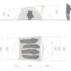 VAUDE Space XT 4P - Vier-Personen-Zelt 9 VAUDE Space XT 4P - Vier-Personen-Zelt -Exped Verkäufe vaude space xt 4p vier personen zelt avocado vau 15474 4510 2