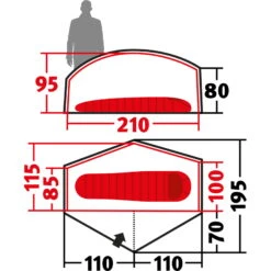 Wechsel Bella Zero-G Line - 1,5-Personen-Zelt -Exped Verkäufe wechsel bella zero g line 1 5 personen zelt green wec 231055 2