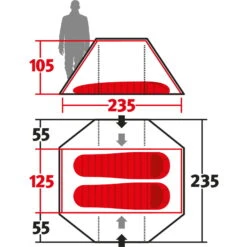 Wechsel Pioneer Zero-G - 2-Personen-Zelt -Exped Verkäufe wechsel pioneer zero g 2 personen zelt green wec 231054 2
